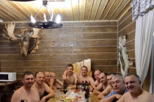 Мальчишник на 23 февраля в русской бане.